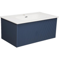 Тумба под раковину La Fenice Terra 80 FNC-01-TER-BG-80 подвесная Синяя матовая, купить, цена, заказать, магазин, доставка, скидка, промокод, купить, цена, заказать, магазин, доставка, скидка, промокод