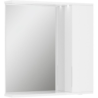 Зеркало со шкафом Volna Lake 70 R zsLAKE70.R-01 с подсветкой Белое