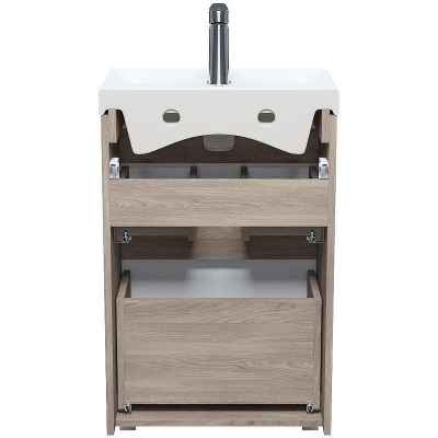 Тумба с раковиной Iddis Zodiac 50 ZOD5ABFi95K Белая матовая Дерево