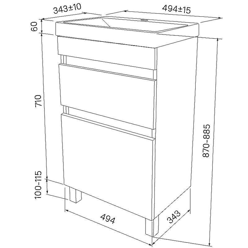 Тумба с раковиной Iddis Zodiac 50 ZOD5ABFi95K Белая матовая Дерево, купить, цена, заказать, магазин, доставка, скидка, промокод, купить, цена, заказать, магазин, доставка, скидка, промокод
