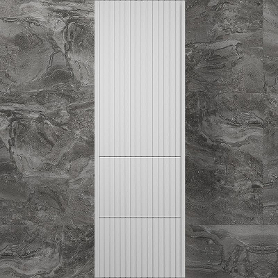 Шкаф пенал Style Line Стокгольм 36 ЛС-00002316 подвесной Белый рифленый софт