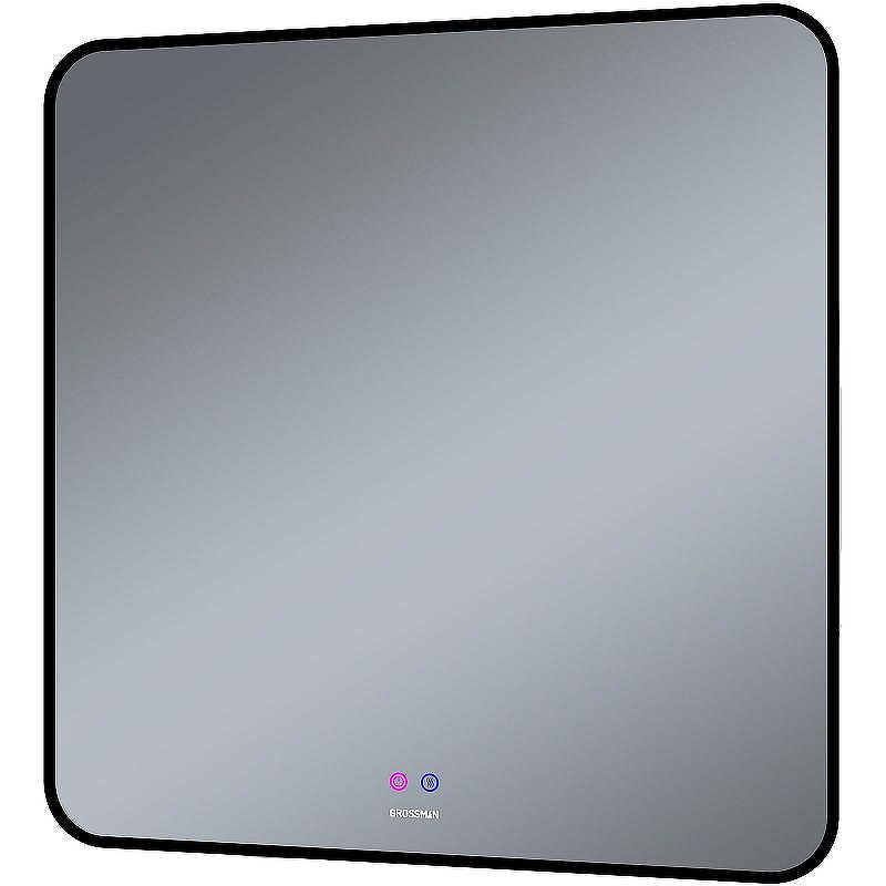 Зеркало Grossman Elegans-норма Black 80 1780802 с подсветкой Черное с сенсорным выключателем и подогревом, купить, цена, заказать, магазин, доставка, скидка, промокод, купить, цена, заказать, магазин, доставка, скидка, промокод