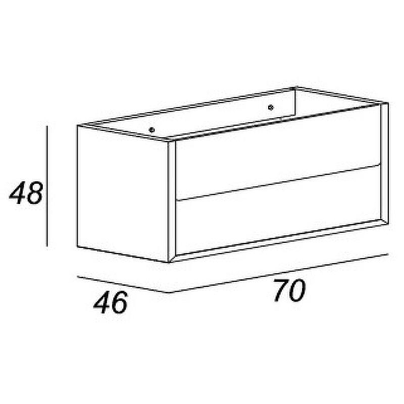 Тумба под раковину Cezares Bellagio 70 55301 подвесная Grigio nuvola, купить, цена, заказать, магазин, доставка, скидка, промокод, купить, цена, заказать, магазин, доставка, скидка, промокод