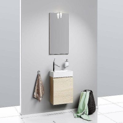 Тумба под раковину Aqwella Леон 40 Ln-MP.01.04/DS подвесная Дуб сонома