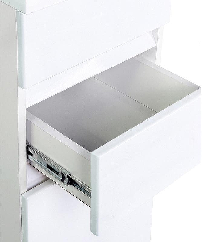 Тумба с раковиной Orange Sistema 100 L ST-40TUW+RAL Белая глянцевая, купить, цена, заказать, магазин, доставка, скидка, промокод, купить, цена, заказать, магазин, доставка, скидка, промокод