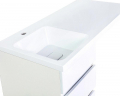 Тумба с раковиной Orange Sistema 100 L ST-40TUW+RAL Белая глянцевая, купить, цена, заказать, магазин, доставка, скидка, промокод, купить, цена, заказать, магазин, доставка, скидка, промокод