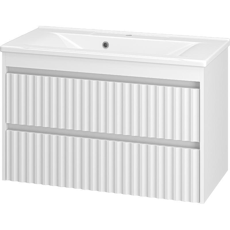 Тумба с раковиной Brevita Balaton 90 УТ000014505 подвесная Белая матовая, купить, цена, заказать, магазин, доставка, скидка, промокод, купить, цена, заказать, магазин, доставка, скидка, промокод