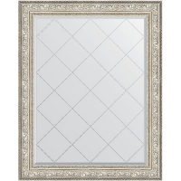 Зеркало Evoform Exclusive-G 125х100 BY 4383 с гравировкой в багетной раме - Виньетка серебро 109, купить, цена, заказать, магазин, доставка, скидка, промокод, купить, цена, заказать, магазин, доставка, скидка, промокод