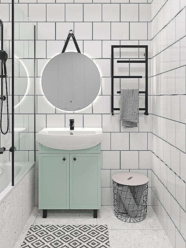 Зеркало Runo Руан 65 00-00001292 с подсветкой с сенсорным выключателем, купить, цена, заказать, магазин, доставка, скидка, промокод, купить, цена, заказать, магазин, доставка, скидка, промокод