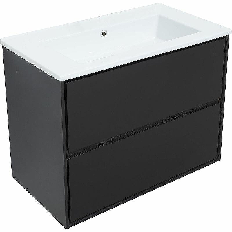 Тумба под раковину Aquanet Милан 85 316703 подвесная Черный глянец, купить, цена, заказать, магазин, доставка, скидка, промокод, купить, цена, заказать, магазин, доставка, скидка, промокод
