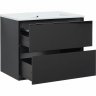 Тумба под раковину Aquanet Милан 85 316703 подвесная Черный глянец, купить, цена, заказать, магазин, доставка, скидка, промокод, купить, цена, заказать, магазин, доставка, скидка, промокод