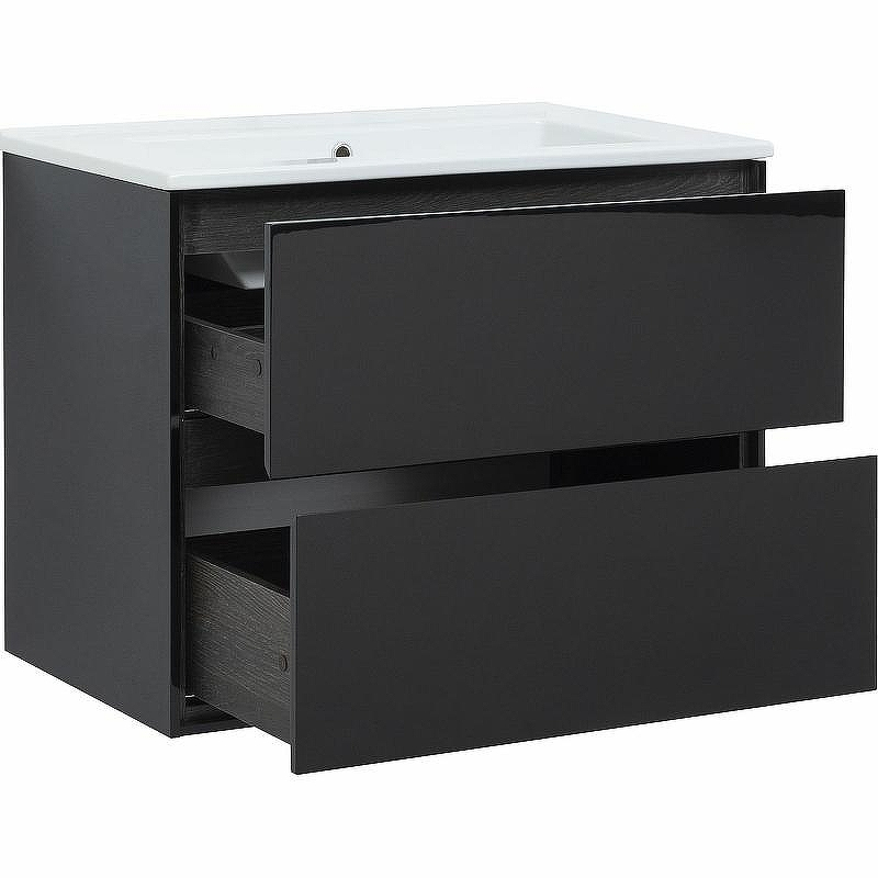 Тумба под раковину Aquanet Милан 85 316703 подвесная Черный глянец, купить, цена, заказать, магазин, доставка, скидка, промокод, купить, цена, заказать, магазин, доставка, скидка, промокод