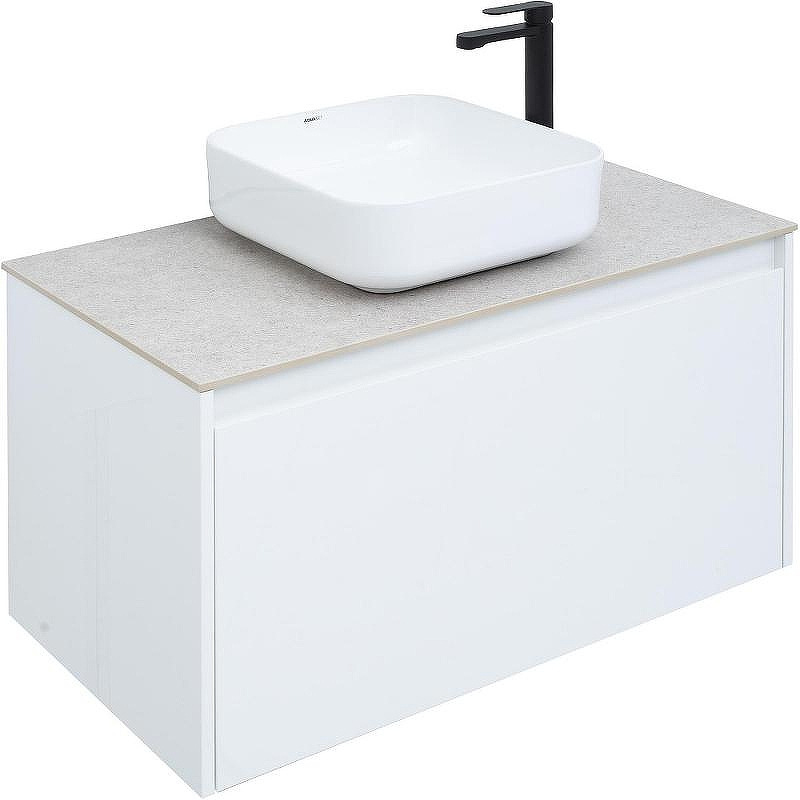 Тумба под раковину Aquanet Nova Lite 90 242257 подвесная Белая, купить, цена, заказать, магазин, доставка, скидка, промокод, купить, цена, заказать, магазин, доставка, скидка, промокод