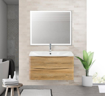 Тумба под раковину BelBagno ACQUA-1000-2C-SO-RR подвесная Rovere Rustico