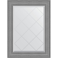 Зеркало Evoform Exclusive-G 89х67 BY 4543 с гравировкой в багетной раме - Серебряная кольчуга 88, купить, цена, заказать, магазин, доставка, скидка, промокод, купить, цена, заказать, магазин, доставка, скидка, промокод