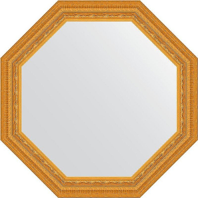 Зеркало Evoform Octagon 75х75 BY 3765 в багетной раме - Сусальное золото 80