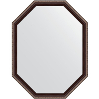 Зеркало Evoform Polygon 89х69 BY 7276 в багетной раме - Махагон с орнаментом 50, купить, цена, заказать, магазин, доставка, скидка, промокод, купить, цена, заказать, магазин, доставка, скидка, промокод