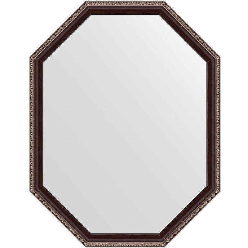 Зеркало Evoform Polygon 89х69 BY 7276 в багетной раме - Махагон с орнаментом 50, купить, цена, заказать, магазин, доставка, скидка, промокод, купить, цена, заказать, магазин, доставка, скидка, промокод