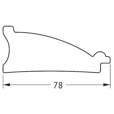 Зеркало Evoform Octagon 74x54 BY 7442 в багетной раме - Белая кожа с хромом 78