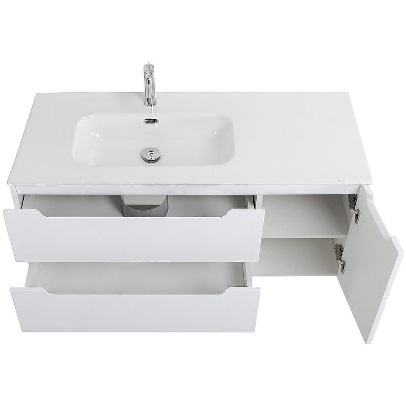 Тумба под раковину BelBagno Etna 120 L ETNA-1200-2C-1A-SO-BL-L подвесная Bianco Lucido, купить, цена, заказать, магазин, доставка, скидка, промокод, купить, цена, заказать, магазин, доставка, скидка, промокод