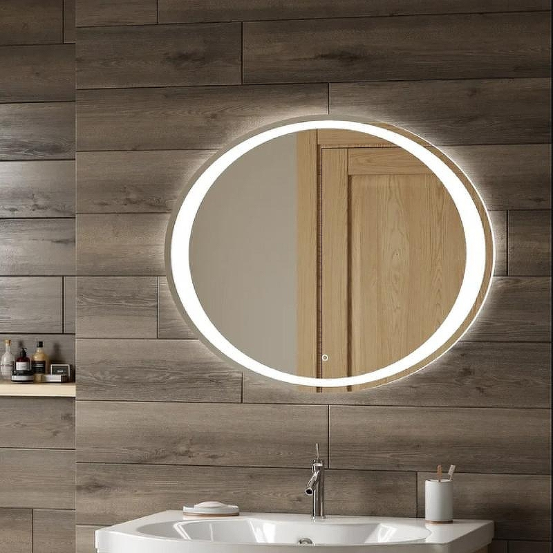 Зеркало Art&Max Pescara AM-Pes-900-700-DS-F с подсветкой с сенсорным выключателем, купить, цена, заказать, магазин, доставка, скидка, промокод, купить, цена, заказать, магазин, доставка, скидка, промокод