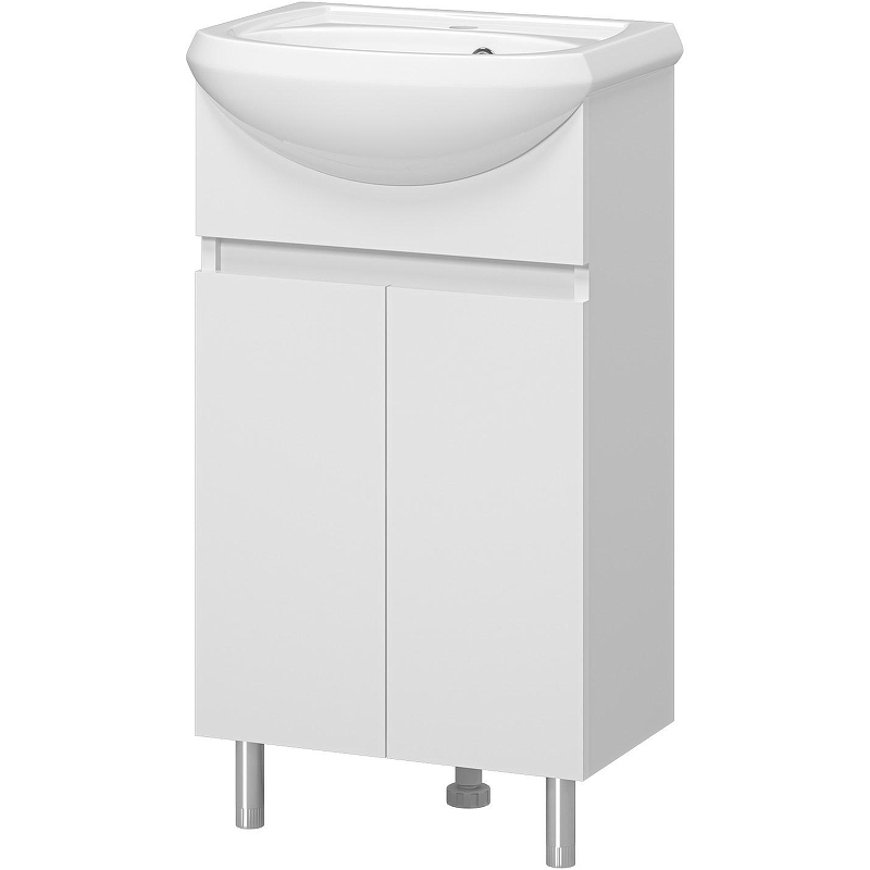 Тумба с раковиной Misty Амур 45 УТ000025516 Белая, купить, цена, заказать, магазин, доставка, скидка, промокод, купить, цена, заказать, магазин, доставка, скидка, промокод