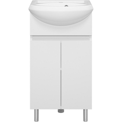 Тумба с раковиной Misty Амур 45 УТ000025516 Белая