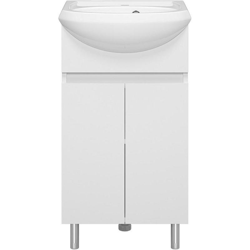 Тумба с раковиной Misty Амур 45 УТ000025516 Белая, купить, цена, заказать, магазин, доставка, скидка, промокод, купить, цена, заказать, магазин, доставка, скидка, промокод