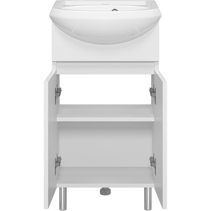 Тумба с раковиной Misty Амур 45 УТ000025516 Белая, купить, цена, заказать, магазин, доставка, скидка, промокод, купить, цена, заказать, магазин, доставка, скидка, промокод