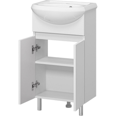 Тумба с раковиной Misty Амур 45 УТ000025516 Белая