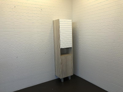 Шкаф пенал Comforty Клеон 40 00-00003947 Белый Дуб дымчатый