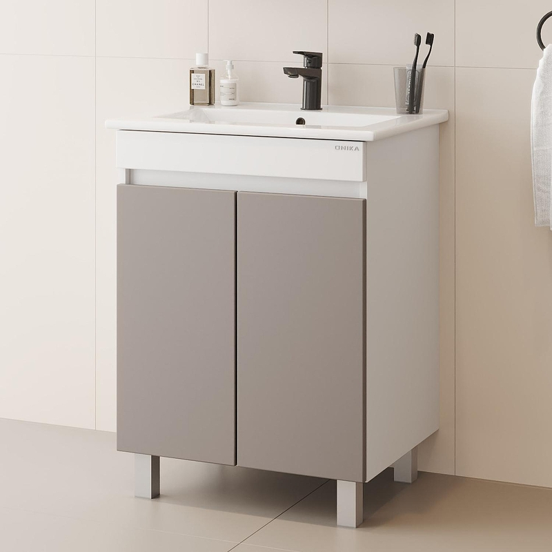 Тумба под раковину Onika Марви 60 106153 цвет Белый Бирюзовый, купить, цена, заказать, магазин, доставка, скидка, промокод, купить, цена, заказать, магазин, доставка, скидка, промокод