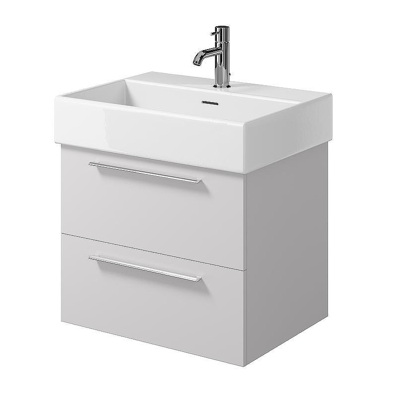 Тумба под раковину Creto Tivoli 60 8-1376W подвесная Белая, купить, цена, заказать, магазин, доставка, скидка, промокод, купить, цена, заказать, магазин, доставка, скидка, промокод