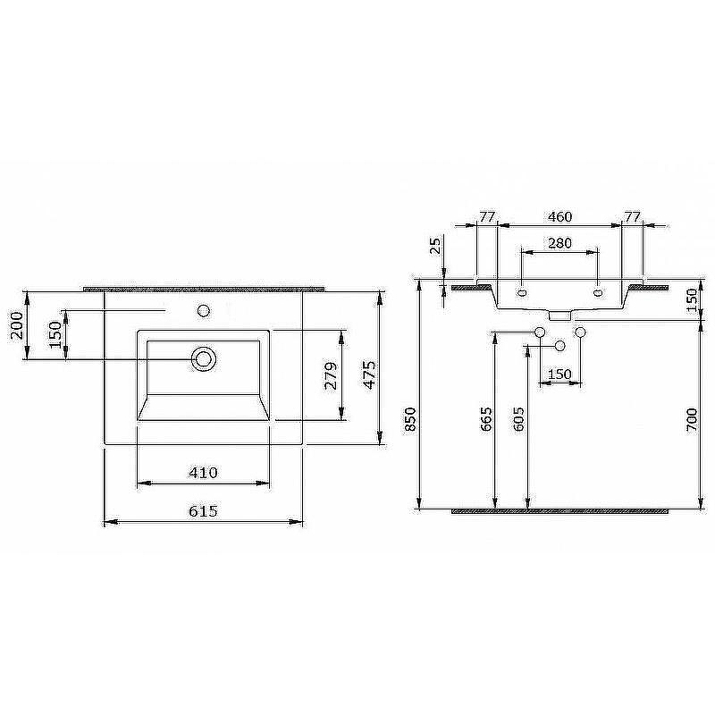 Тумба с раковиной Creto Ares 60 10-1161W+1161-001-0126 подвесная Белая, купить, цена, заказать, магазин, доставка, скидка, промокод, купить, цена, заказать, магазин, доставка, скидка, промокод