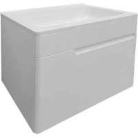 Тумба с раковиной Эстет Kare Luxe 60 ФР-00007077 подвесная Белая, купить, цена, заказать, магазин, доставка, скидка, промокод, купить, цена, заказать, магазин, доставка, скидка, промокод