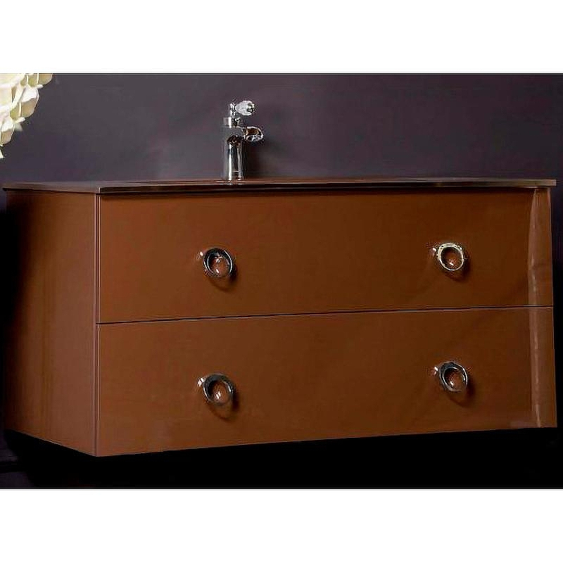 Тумба под раковину Boheme Armadi Art NeoArt 100 831-100-DB подвесная Dark Brown, купить, цена, заказать, магазин, доставка, скидка, промокод, купить, цена, заказать, магазин, доставка, скидка, промокод