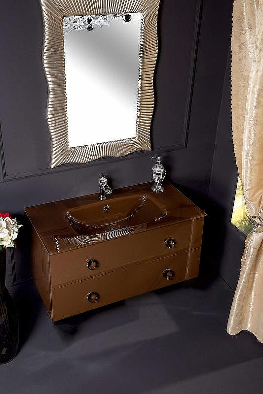 Тумба под раковину Boheme Armadi Art NeoArt 100 831-100-DB подвесная Dark Brown, купить, цена, заказать, магазин, доставка, скидка, промокод, купить, цена, заказать, магазин, доставка, скидка, промокод