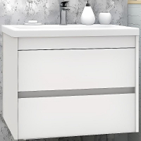 Тумба под раковину Art&Max Family-750-2C-SO-BL подвесная Белый глянец, купить, цена, заказать, магазин, доставка, скидка, промокод, купить, цена, заказать, магазин, доставка, скидка, промокод