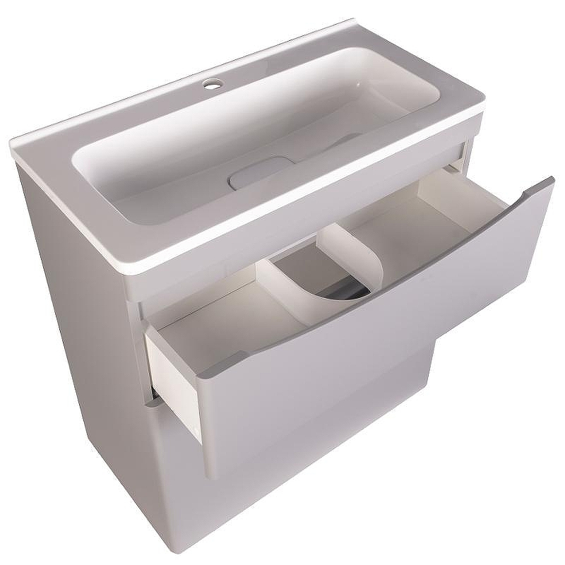 Тумба под раковину Style Line Бергамо 70 СС-00002312 Серая антискрейтч, купить, цена, заказать, магазин, доставка, скидка, промокод, купить, цена, заказать, магазин, доставка, скидка, промокод