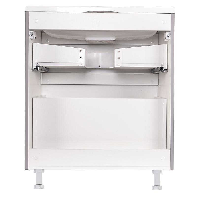 Тумба под раковину Style Line Бергамо 70 СС-00002312 Серая антискрейтч, купить, цена, заказать, магазин, доставка, скидка, промокод, купить, цена, заказать, магазин, доставка, скидка, промокод