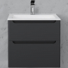 Тумба под раковину Laparet Sinergia 60 Sin.01.60/P/A подвесная Антрацит, купить, цена, заказать, магазин, доставка, скидка, промокод, купить, цена, заказать, магазин, доставка, скидка, промокод
