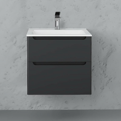 Тумба под раковину Laparet Sinergia 60 Sin.01.60/P/A подвесная Антрацит