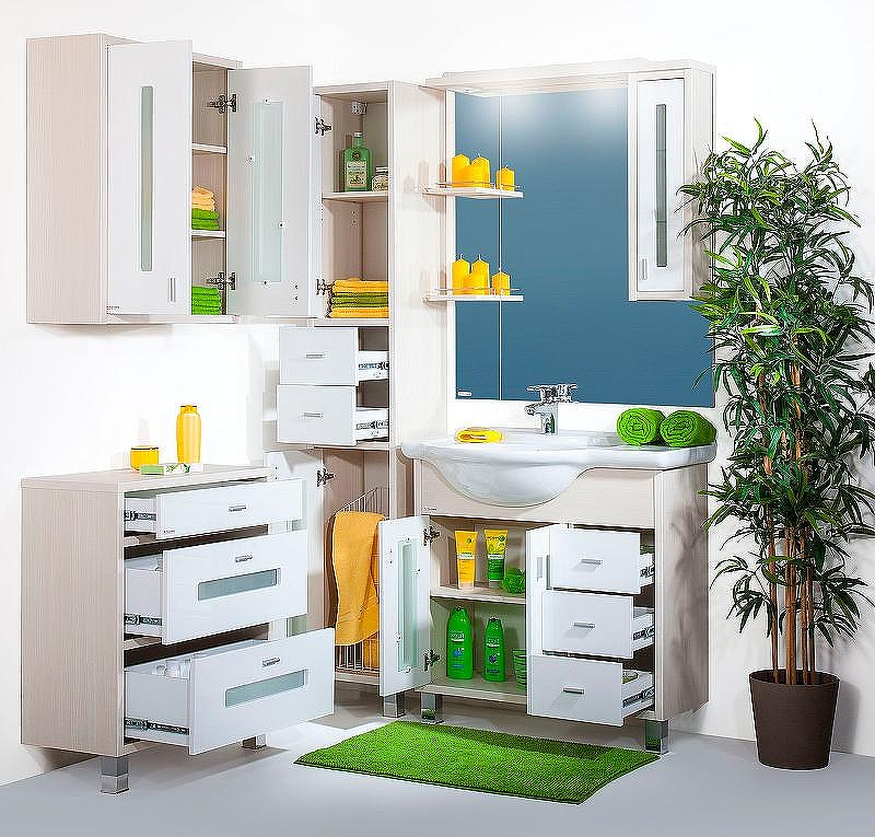 Зеркало со шкафом Бриклаер Бали 90 R 4627125412042 с подсветкой Светлая лиственница Белое глянцевое, купить, цена, заказать, магазин, доставка, скидка, промокод, купить, цена, заказать, магазин, доставка, скидка, промокод