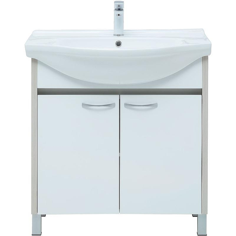 Тумба под раковину Aquanet Донна 80 274170 Белый дуб Белая, купить, цена, заказать, магазин, доставка, скидка, промокод, купить, цена, заказать, магазин, доставка, скидка, промокод