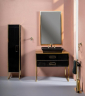 Тумба под раковину Boheme Armadi Art Monaco 100 867-100-BG Черный глянец Золото, купить, цена, заказать, магазин, доставка, скидка, промокод, купить, цена, заказать, магазин, доставка, скидка, промокод