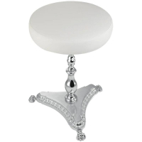 Пуф Migliore Elisabetta 17041 Хром Белый, купить, цена, заказать, магазин, доставка, скидка, промокод, купить, цена, заказать, магазин, доставка, скидка, промокод