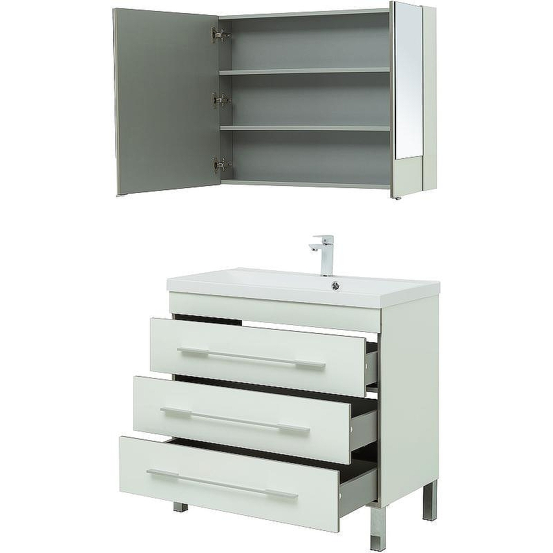 Комплект мебели для ванной Aquanet Верона 90 287660 Белый, купить, цена, заказать, магазин, доставка, скидка, промокод, купить, цена, заказать, магазин, доставка, скидка, промокод