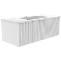 Тумба под раковину La Fenice Terra 100 FNC-01-TER-B-100 подвесная Белая матовая, купить, цена, заказать, магазин, доставка, скидка, промокод, купить, цена, заказать, магазин, доставка, скидка, промокод