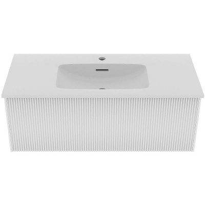 Тумба под раковину La Fenice Terra 100 FNC-01-TER-B-100 подвесная Белая матовая