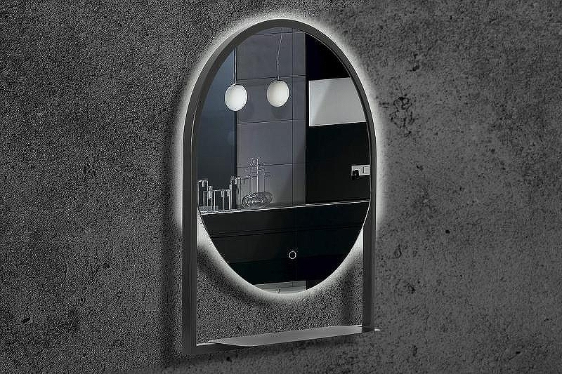 Зеркало Boheme Armadi Art Vallessi 80 550/2 с подсветкой Антрацит с сенсорным выключателем, купить, цена, заказать, магазин, доставка, скидка, промокод, купить, цена, заказать, магазин, доставка, скидка, промокод